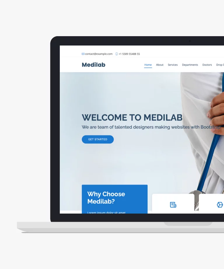 Medilab - Free Bootstrap One Page Medical Website Template