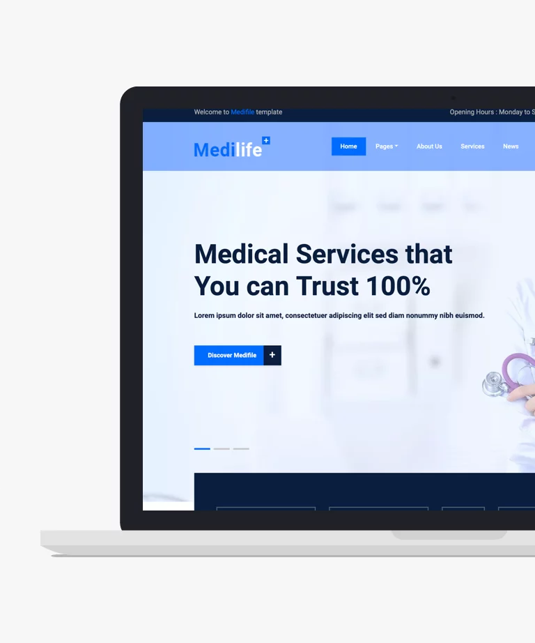 Medilife - Free Bootstrap Medical Website Template