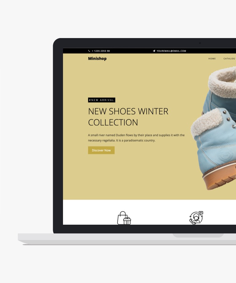 Minishop - Free Bootstrap Ecommerce Website Template