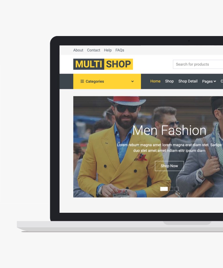 MultiShop - Free Bootstrap Ecommerce Website Template