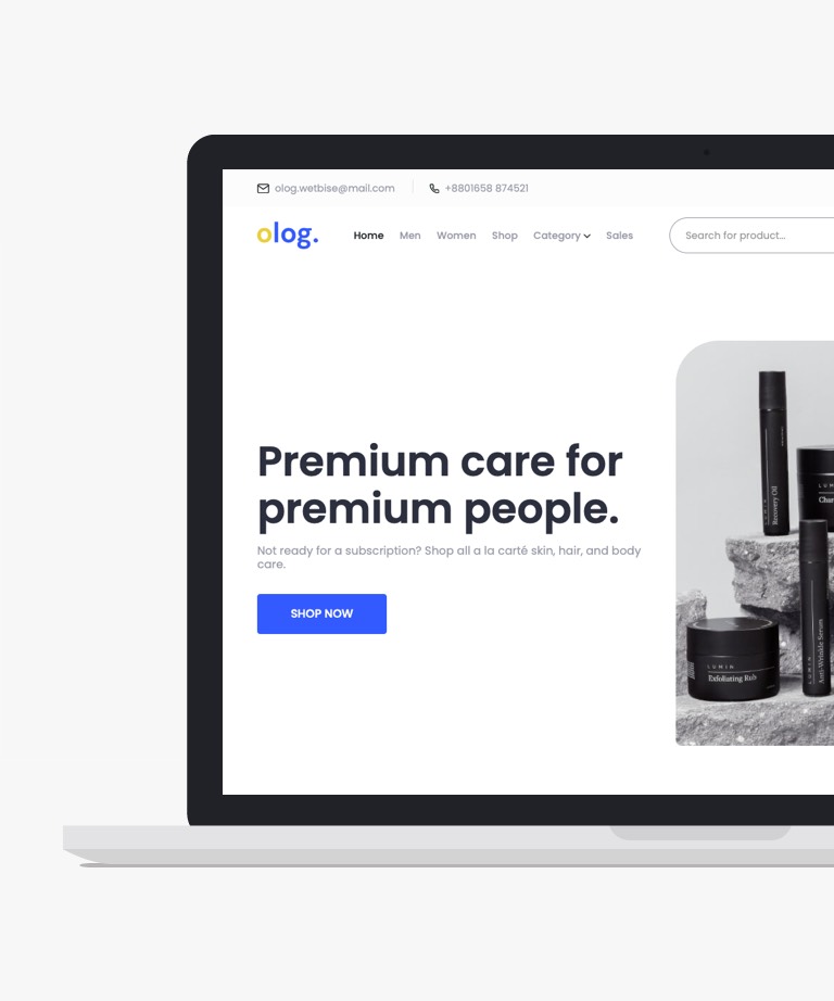 Olog - Free Clean Bootstrap eCommerce HTML template