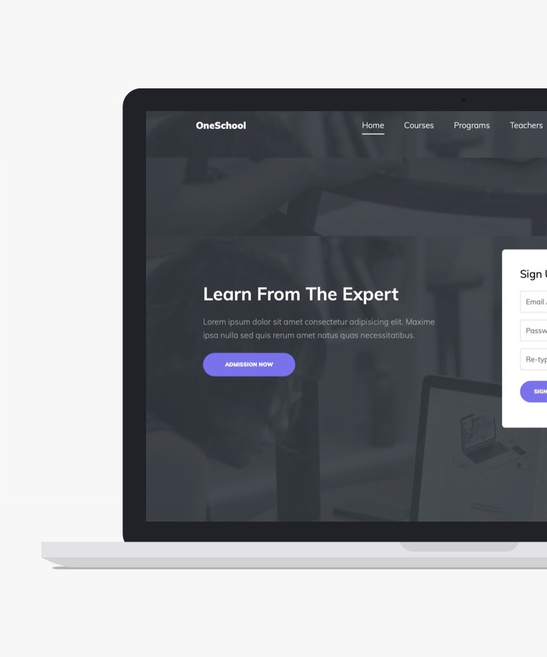 Oneschool - Free Bootstrap Education Template