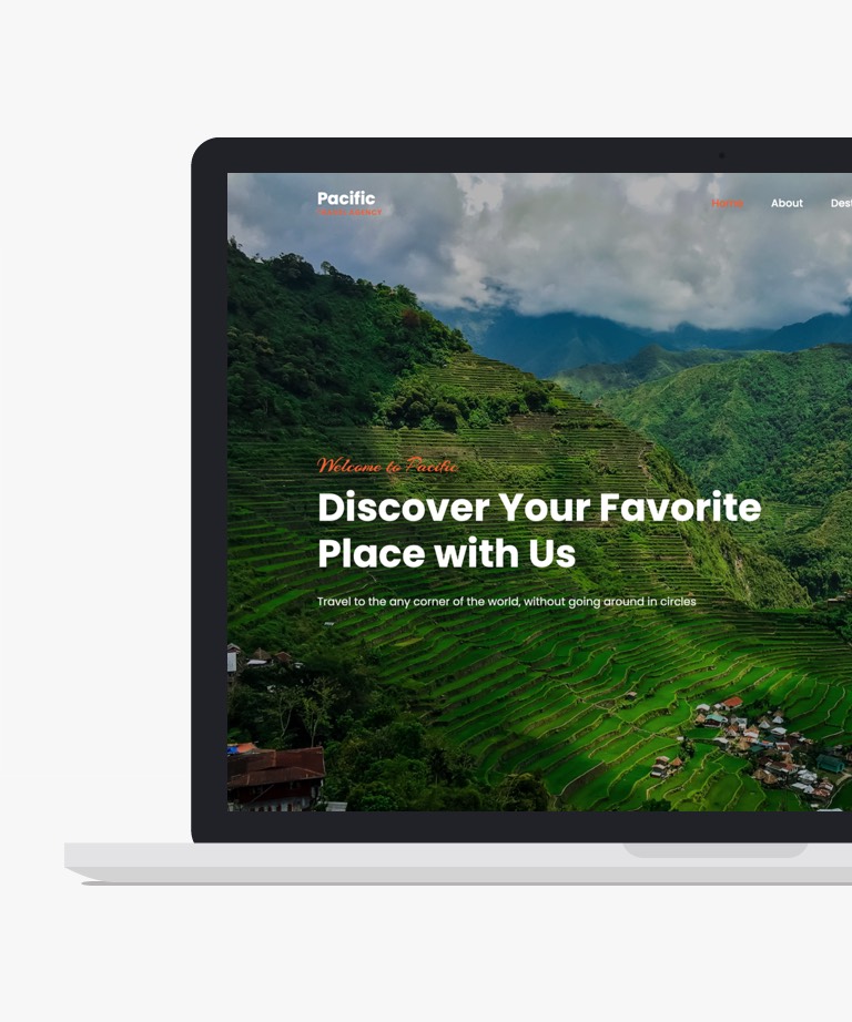 Pacific - Free Travel Website Template