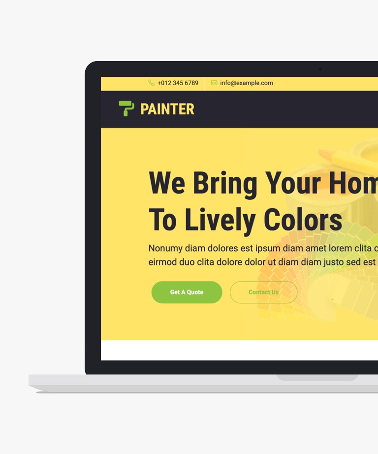 Painter - Free Bootstrap Painter Template
