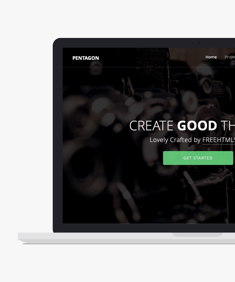 Pentagon - Free Bootstrap HTML template