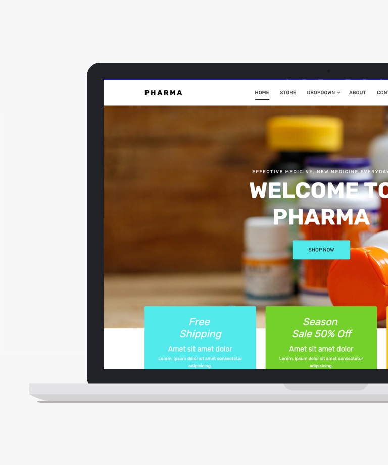 Pharma - Free Bootstrap Healthcare Website Template
