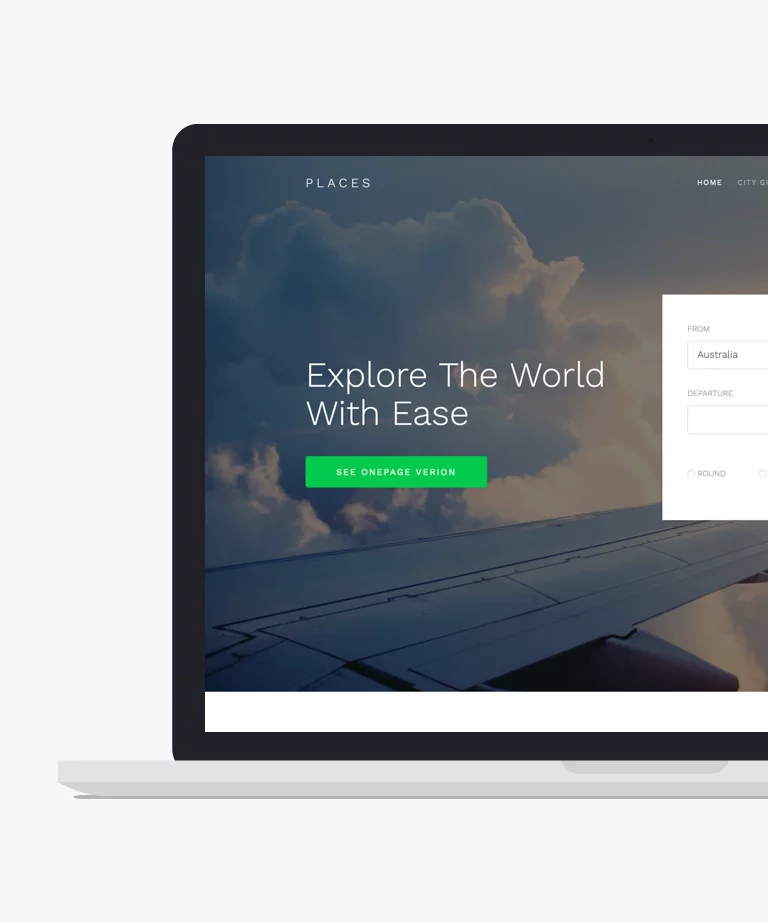 Places - Free Bootstrap Travel Agency Website Template