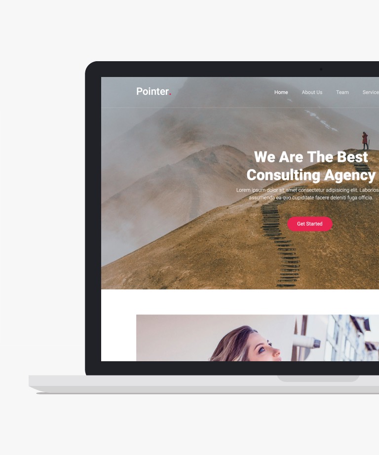 Pointer - Free One Pager Website Template