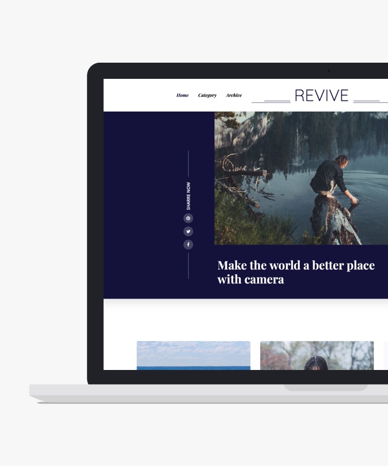 Revive - Free Blog HTML Template