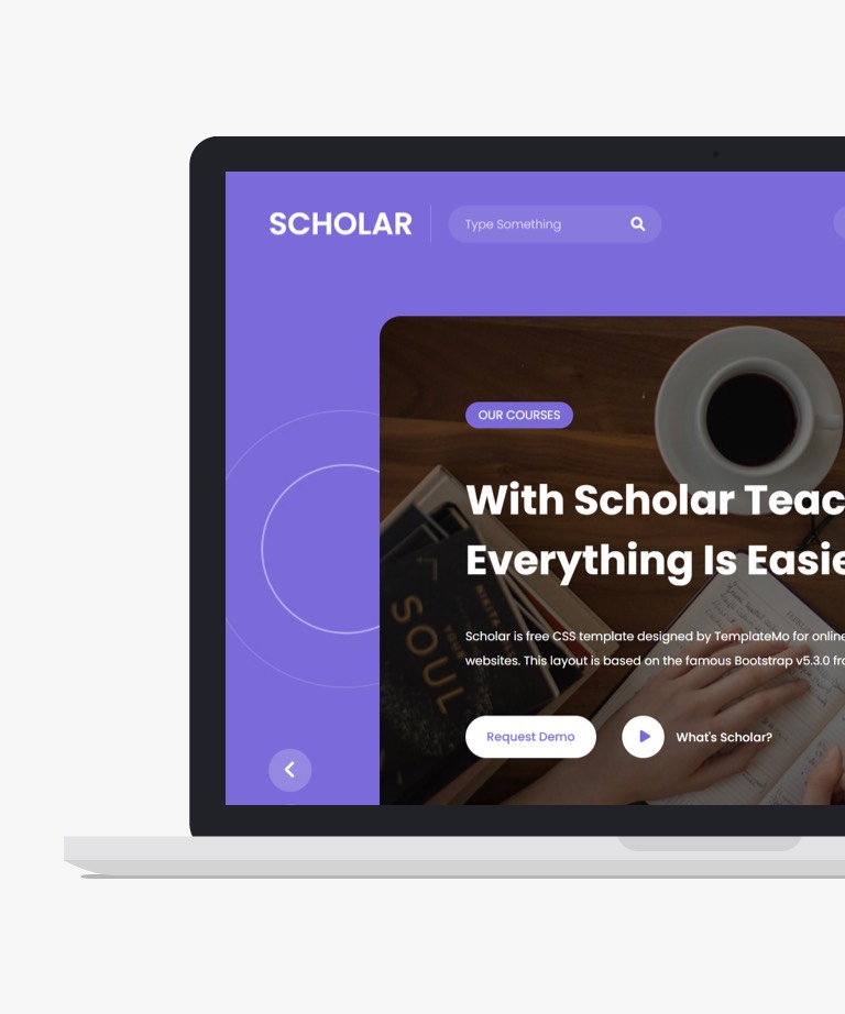 Scholar - Free Clean Bootstrap Education Website Template