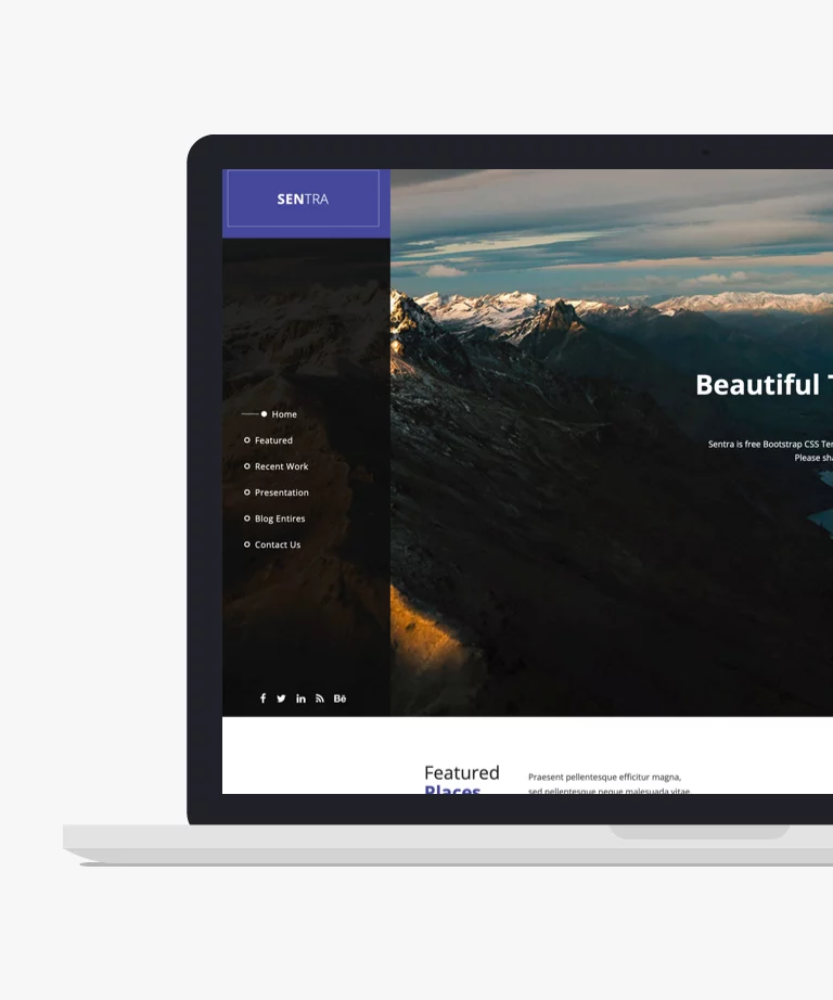 Sentra - Free HTML CSS Template