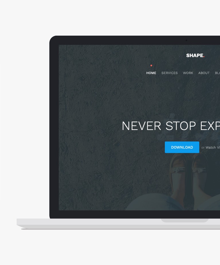 Shape Free Bootstrap HTML template