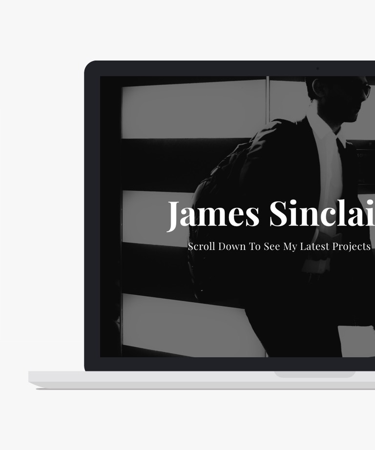 Sinclair - Free Vertical Scrolling Personal Portfolio HTML template