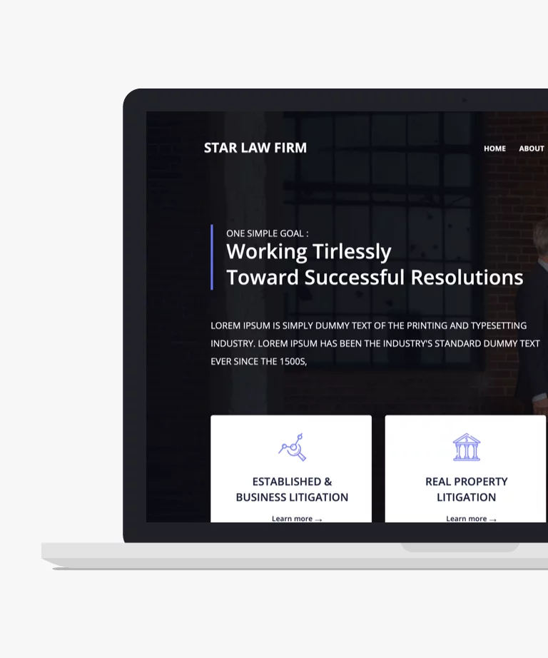 Star Law - Free Bootstrap Law Firm HTML CSS Template