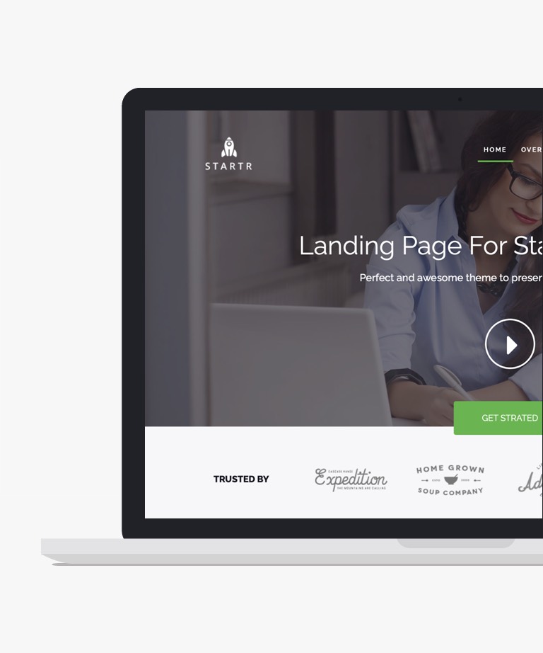 Startr Free responsive HTML5 Bootstrap Landing page template