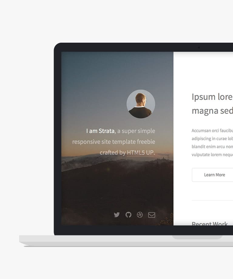 Strata - Free Responsive Personal HTML5 template