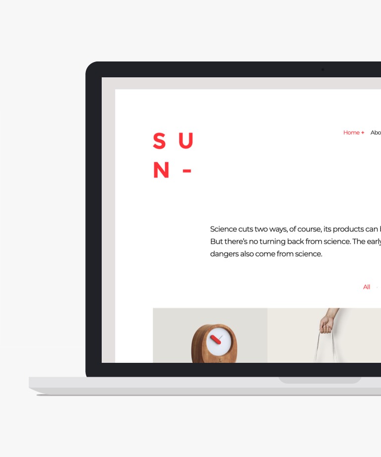 Sun - Free Minimalist Bootstrap Agency Website Template