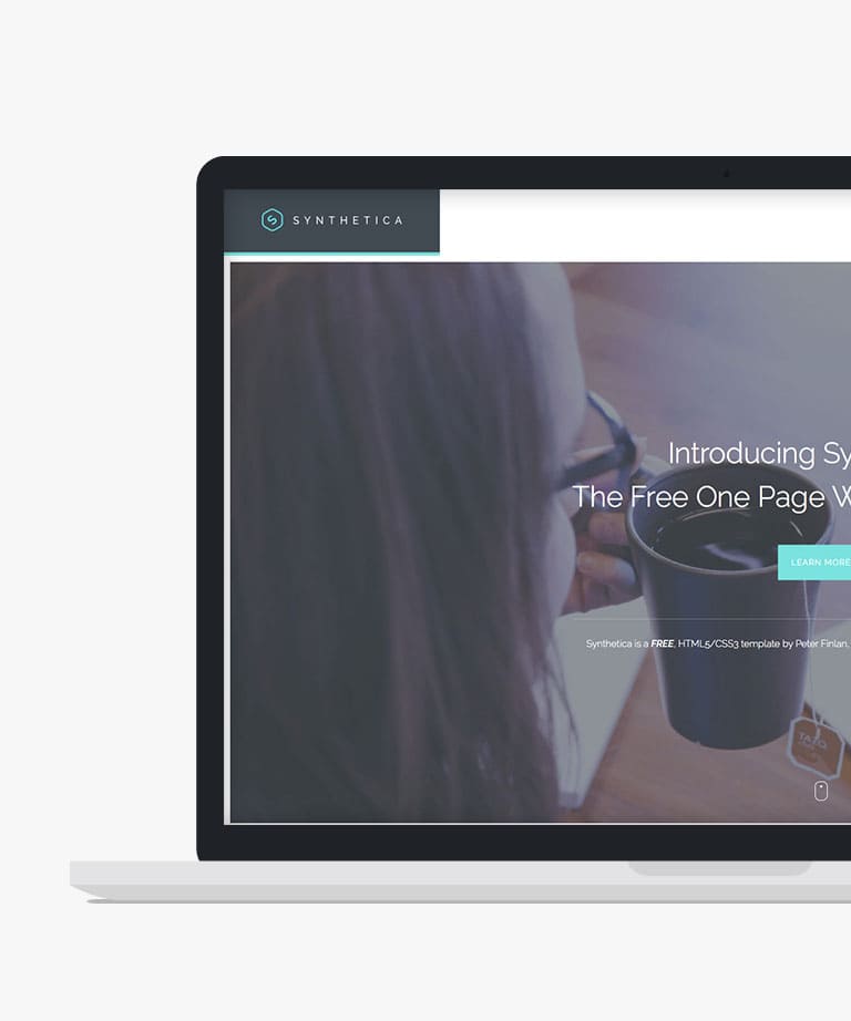 Synthetica - Free responsive Bootstrap HTML CSS template