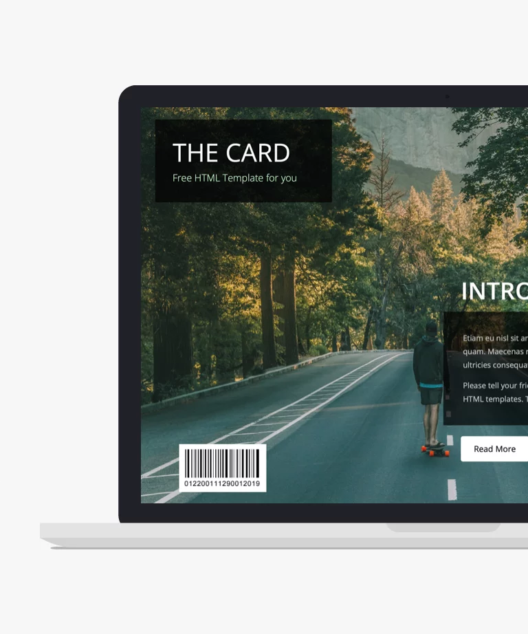 The Card - Free Bootstrap Portfolio HTML and CSS Template