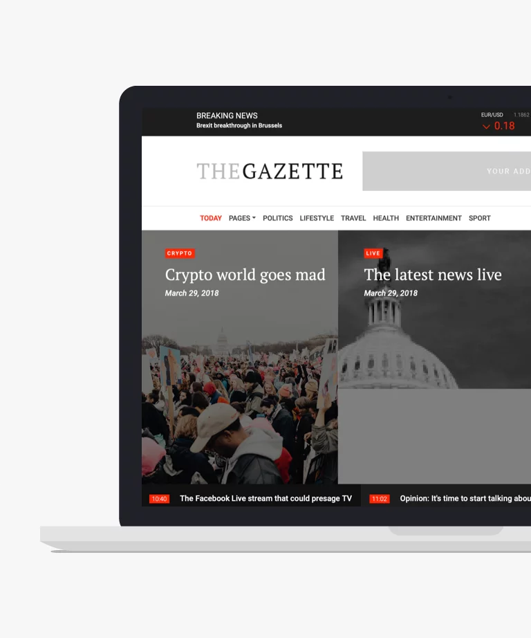 TheGazette - Free Bootstrap Blog HTML CSS Template