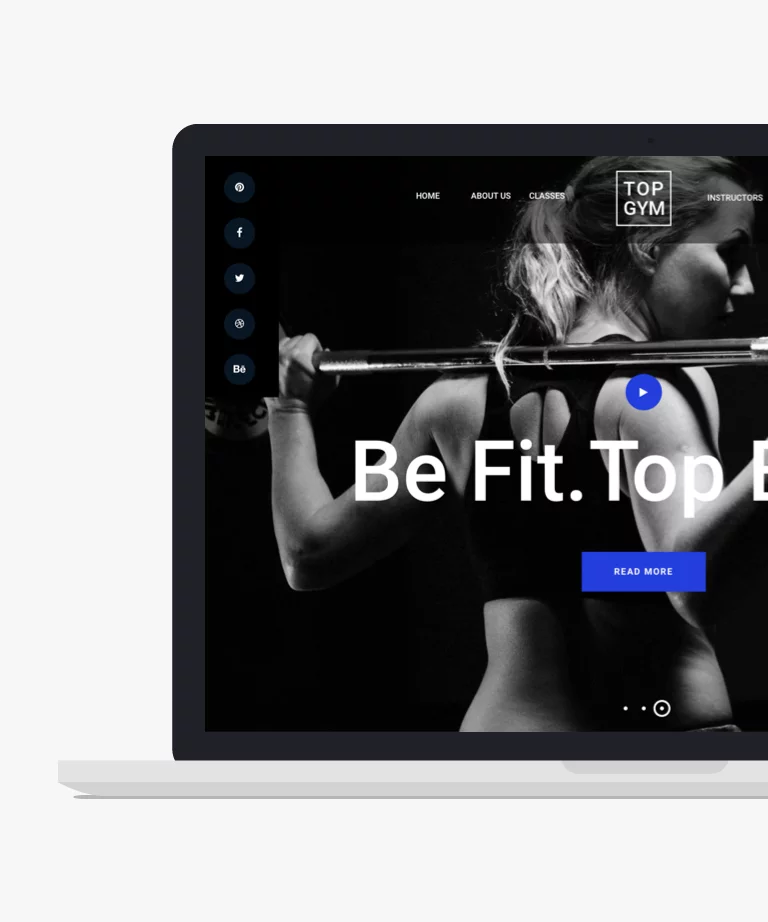 Top Gym - Free Bootstrap Fitness HTML CSS Template