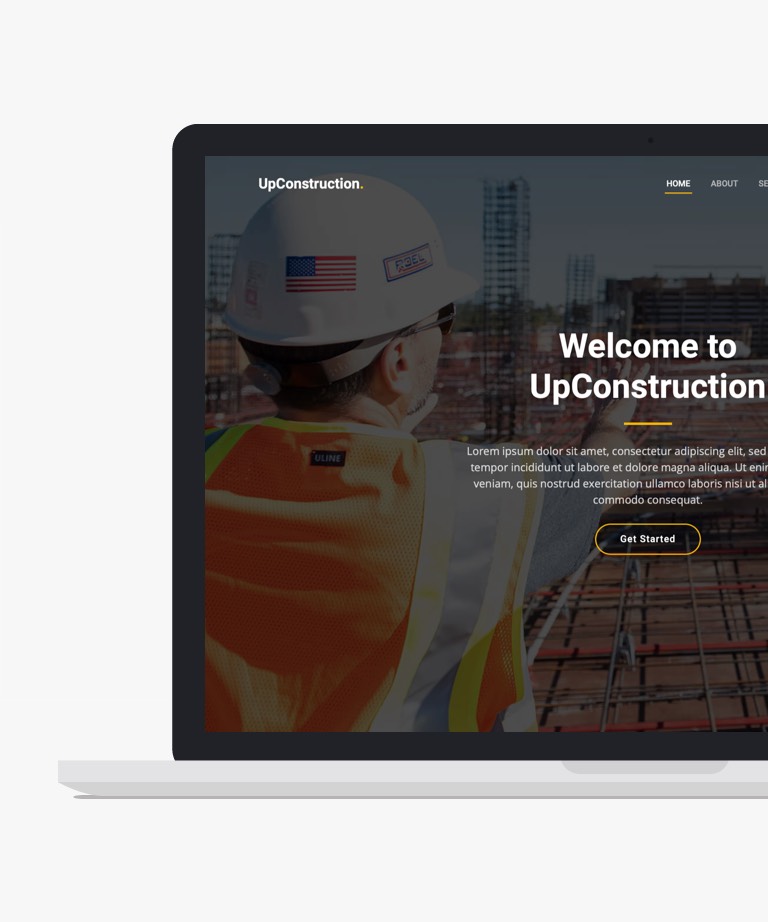 UpConstruction - Free Bootstrap Construction CSS Website Template