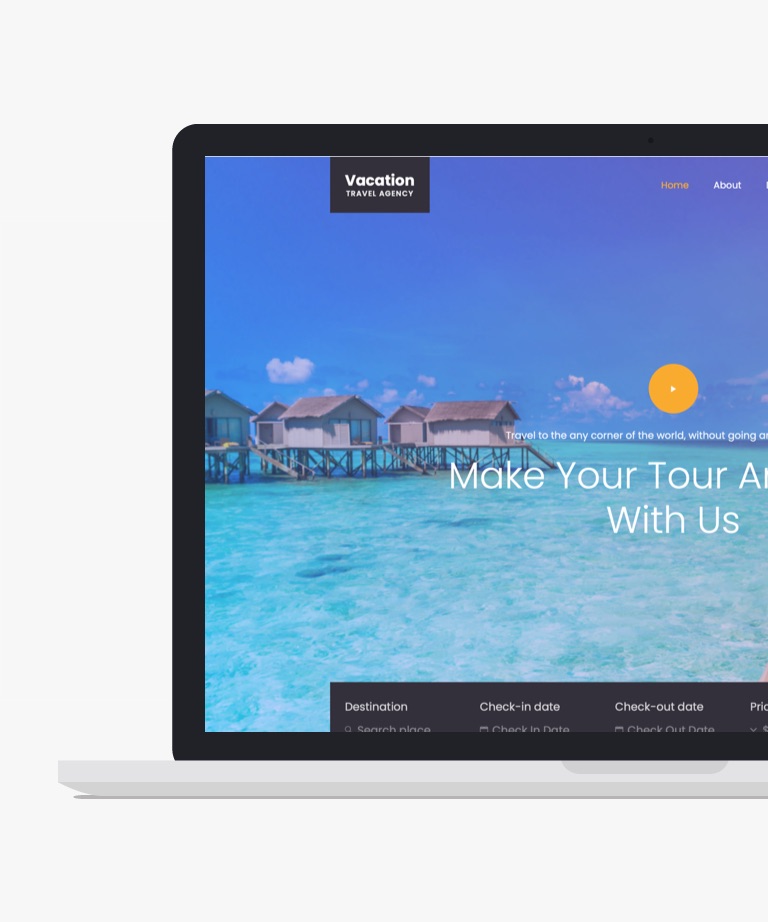 Vacation - Free Bootstrap Travel Agency Website Template